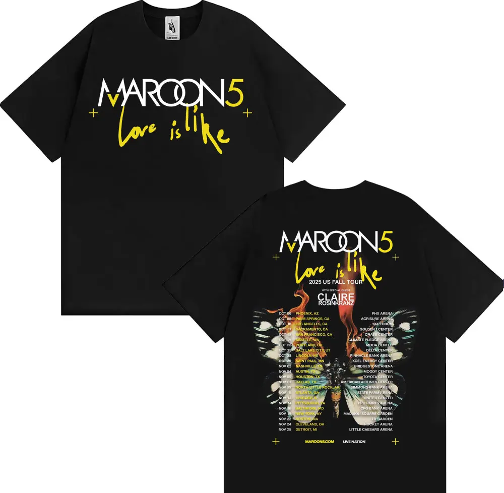 Maglietta Band Maroon 5 Love I - Street Fashion Men 2025 recensione e prezzo