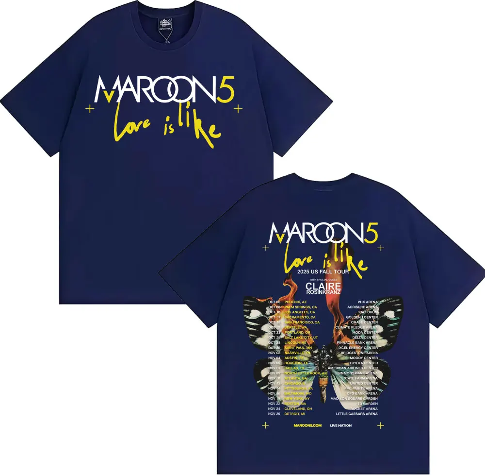 Maglietta Band Maroon 5 Love I - Street Fashion Men 2025 recensione e prezzo